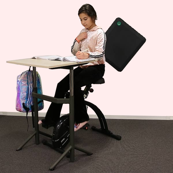 Kontorscyklar — PLAYOFFICE. Motionscykel till skrivbord Med hjul för enkel